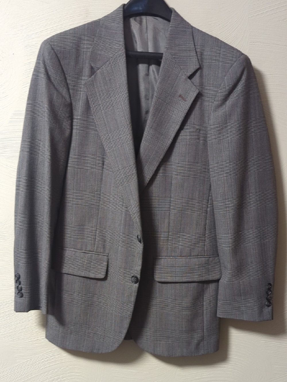 2 Pc. Classic Men's Gray Glen Plaid Suit